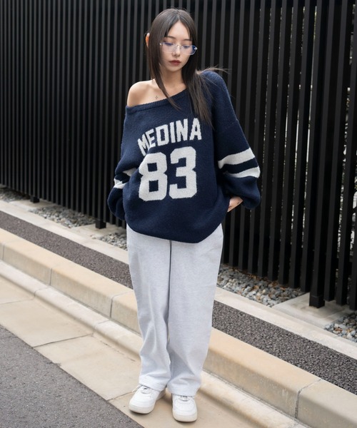 セール】WEGO/【25年秋冬新作】スウェットワイドパンツ（スウェット