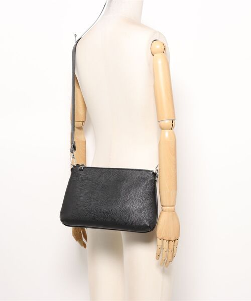 RIPANI(リパーニ)の「【RIPANI】シュリンクレザーハンドバッグ(Q56374)(ハンドバッグ・レディース・ライトグレー/ブラック・ALL)」の7枚目の写真