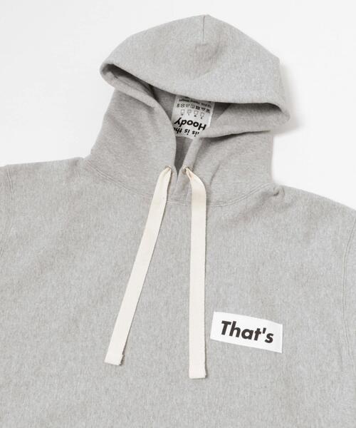 THE GOODLAND MARKET（ザグッドランドマーケット）の「That’s　The Hoody（パーカー・メンズ・グレー/ブラック・MEDIUM/X-LARGE/LARGE）」の5枚目の写真