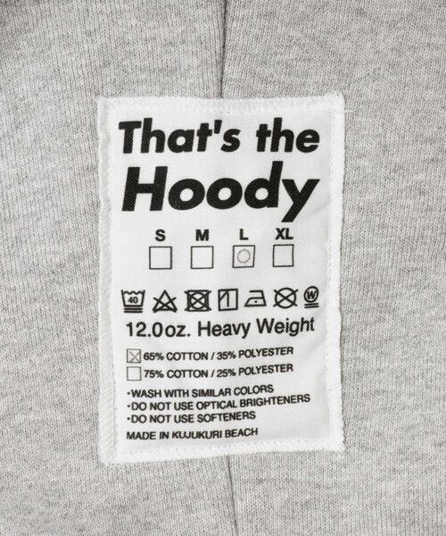 THE GOODLAND MARKET（ザグッドランドマーケット）の「That’s　The Hoody（パーカー・メンズ・グレー/ブラック・MEDIUM/X-LARGE/LARGE）」の10枚目の写真