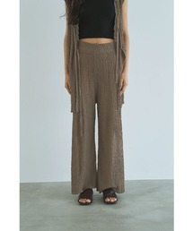 marjour | TEXTURED KNIT PANTS(その他パンツ)