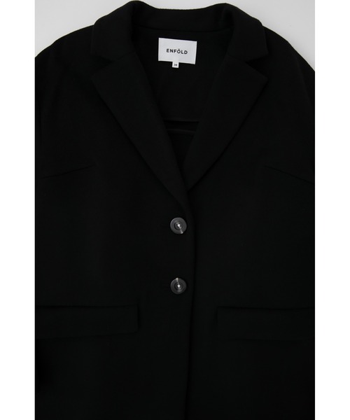 ENFOLD（エンフォルド）の「立体テーラージャケット（テーラードジャケット・レディース・ブラック・38/36）」の2枚目の写真