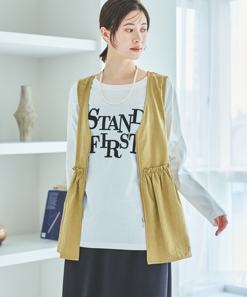 LAKOLE（ラコレ）の「アソートフロッキーロゴ長袖Ｔ / 593603（Tシャツ/カットソー・レディース・オフホワイト/チャコールグレー/ブラウン/ネイビー・FREE）」の8枚目の写真