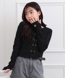 ☆Ree☆★新品 ピンクラテ★りぼんパ－ルトップス 160 PINK-latte｜ピンクラテのトップス（リボン）通販 - ZOZOTOWN
