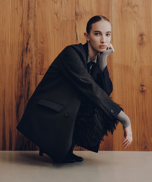 セール】【1/15再値下げ】ダブルクロス ロング ジャケット（テーラード