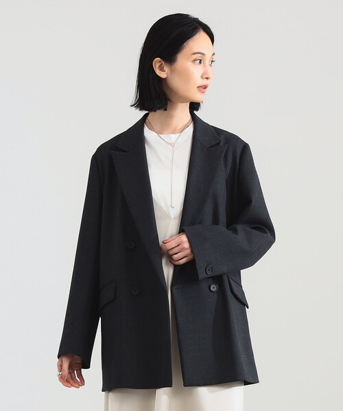 セール】【1/15再値下げ】ダブルクロス ロング ジャケット（テーラード