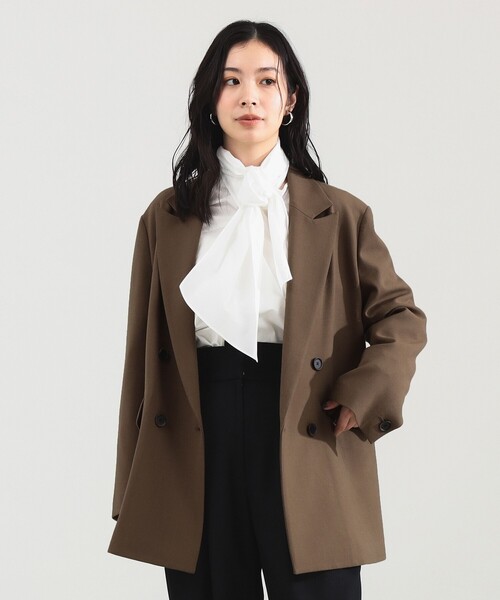 セール】【1/15再値下げ】ダブルクロス ロング ジャケット（テーラード