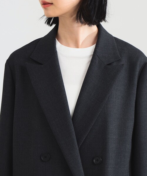 セール】【1/15再値下げ】ダブルクロス ロング ジャケット（テーラード