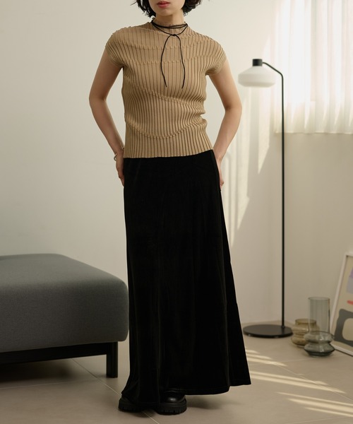 LAULEN(ローレン)の「linen blend high neck lib knit /リネンブレンドハイネックリブニットトップス(ニット/セーター・レディース・ブラック/ベージュ/ブラウン・FREE)」の21枚目の写真