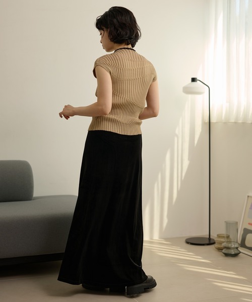LAULEN(ローレン)の「linen blend high neck lib knit /リネンブレンドハイネックリブニットトップス(ニット/セーター・レディース・ブラック/ベージュ/ブラウン・FREE)」の22枚目の写真