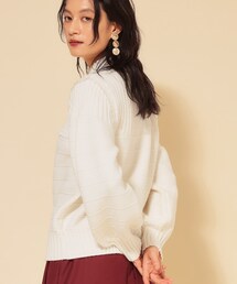 【COLLECTION LINE】編変化シフォンニット