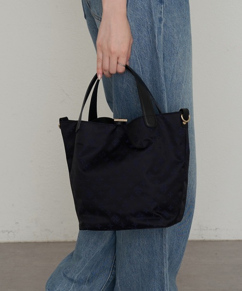 ナイロンジャガード2WAYミニトートバッグ（トートバッグ）｜russet