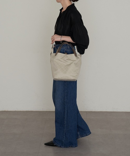 ナイロンジャガード2WAYミニトートバッグ（トートバッグ）｜russet