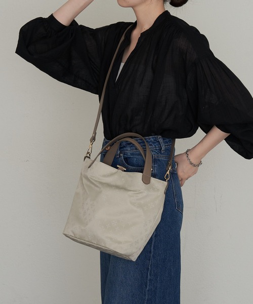 ナイロンジャガード2WAYミニトートバッグ（トートバッグ）｜russet