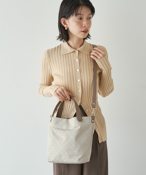 ナイロンジャガード2WAYミニトートバッグ（トートバッグ）｜russet