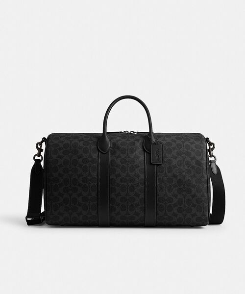 COACH(コーチ)の「コンパス バッグ 45・シグネチャー キャンバス(ボストンバッグ・メンズ・ブラック系その他・ONE)」の5枚目の写真