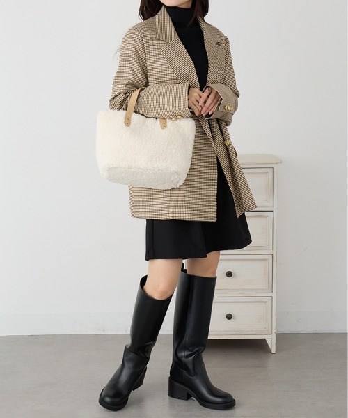 SETUP7(セットアップセブン)の「【SETUP7】e.e.p.ボアプチバッグ SNBD(トートバッグ・レディース・アイボリー/ブラック/グレー/モカ/その他1/その他2/その他3・FREE)」の22枚目の写真