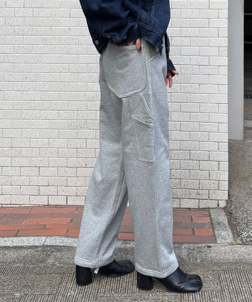 OUTDOOR PRODUCTS(アウトドアプロダクツ)の「Lee 別注 スウェットペインターパンツ(スラックス・レディース・ブラック/チャコールグレー・X-LARGE/MEDIUM/X-SMALL)」の16枚目の写真