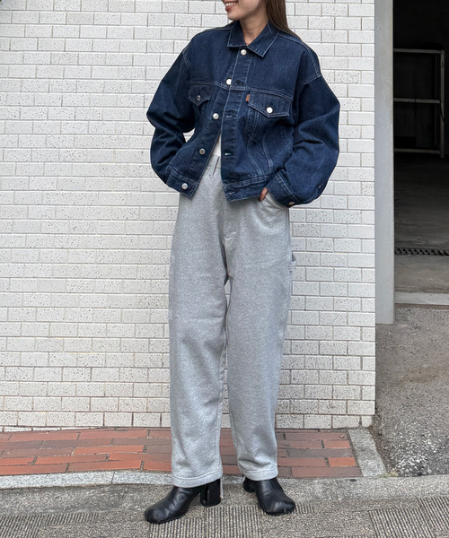 OUTDOOR PRODUCTS(アウトドアプロダクツ)の「Lee 別注 スウェットペインターパンツ(スラックス・レディース・ブラック/チャコールグレー・X-LARGE/MEDIUM/X-SMALL)」の18枚目の写真