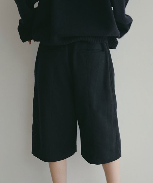 エトレトウキョウ　ウールカルゼタックショートパンツ ウールカルゼタックショートパンツ(S NAVY): ボトムス │ ETRE TOKYO