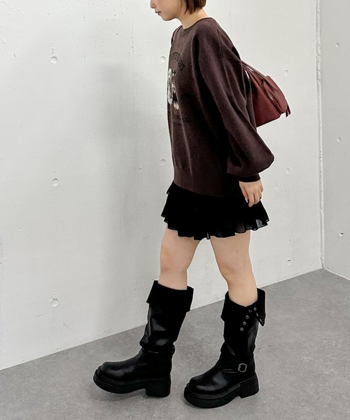 archives(アルシーヴ)の「アニマルソートフリルティアードスカート(スカート・レディース・ブラウン/アイボリー/ブラック・MEDIUM)」の18枚目の写真