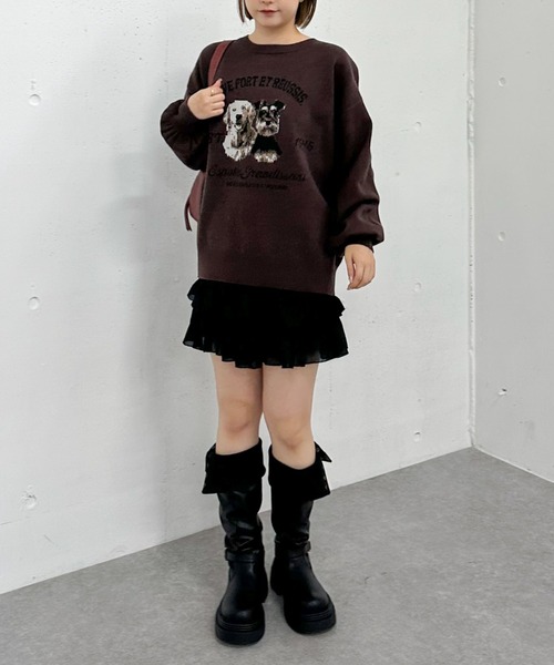 archives(アルシーヴ)の「アニマルソートフリルティアードスカート(スカート・レディース・ブラウン/アイボリー/ブラック・MEDIUM)」の17枚目の写真