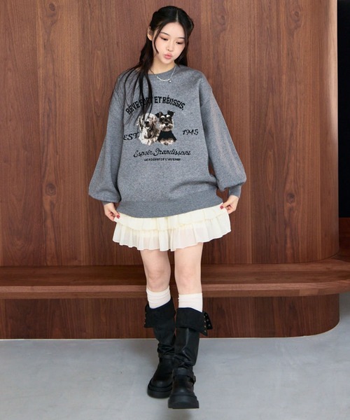 archives(アルシーヴ)の「アニマルソートフリルティアードスカート(スカート・レディース・ブラウン/アイボリー/ブラック・MEDIUM)」の11枚目の写真