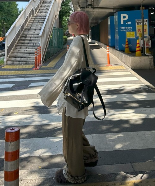 Alley Tokyo(アリートーキョー)の「ファーのもこもこスリッパ(パンプス・レディース・ブラウン/ピンク・MEDIUM/LARGE)」の22枚目の写真