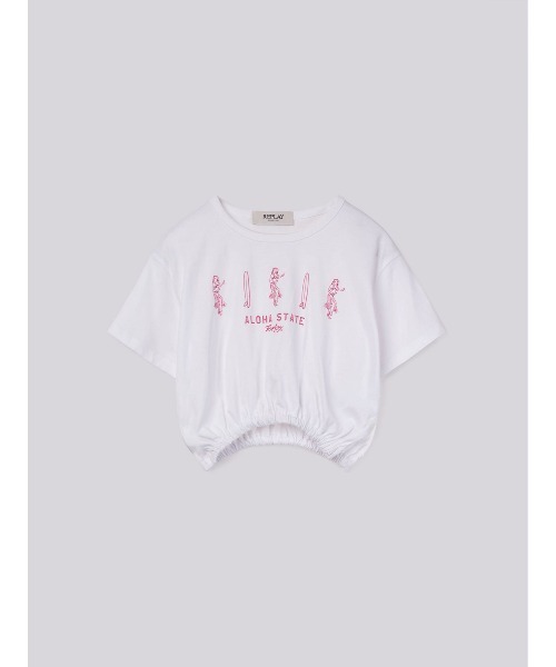 REPLAY(リプレイ)の「ガールズ Tシャツ(Tシャツ/カットソー・キッズ・ホワイト・4Y/6Y)」の1枚目の写真