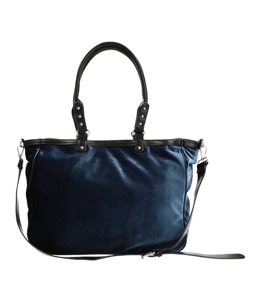 X-girl（エックスガール）の「VELOUR 2WAY BAG（ショルダーバッグ・レディース・ブラック/ネイビー・ONE SIZE）」の6枚目の写真