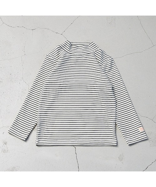 Fluffy BROTHERS（フラッフィーブラザーズ）の「もちもちハイネックロンT（Tシャツ/カットソー・キッズ・ブルー/ピンク/ブラック・90/100/110/120/80/130）」の4枚目の写真