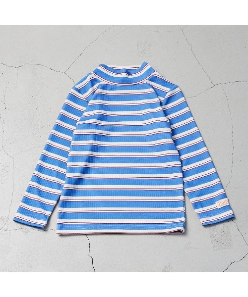 Fluffy BROTHERS（フラッフィーブラザーズ）の「もちもちハイネックロンT（Tシャツ/カットソー・キッズ・ブルー/ピンク/ブラック・90/100/110/120/80/130）」の5枚目の写真