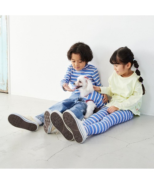 Fluffy BROTHERS（フラッフィーブラザーズ）の「もちもちハイネックロンT（Tシャツ/カットソー・キッズ・ブルー/ピンク/ブラック・90/100/110/120/80/130）」の14枚目の写真