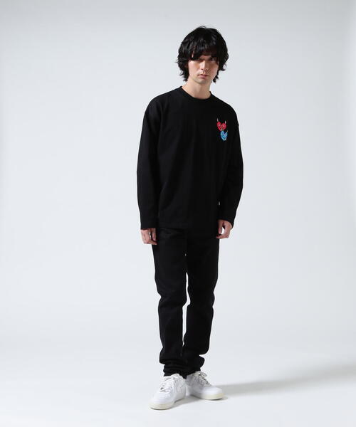 maxsix(マックスシックス)の「maxsix(マックスシックス)DOUBLE HERT L/S TEE(Tシャツ/カットソー・メンズ・ブラック/ホワイト・M/L)」の19枚目の写真
