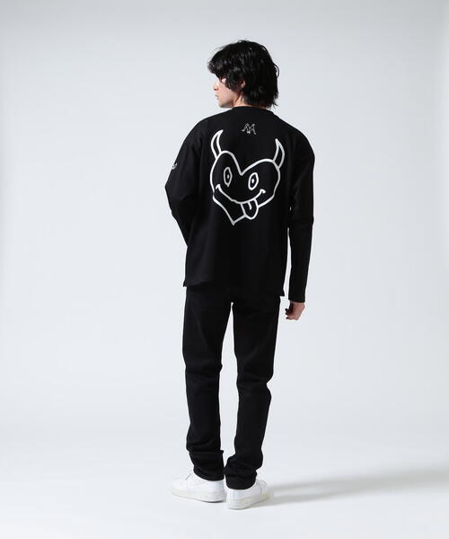 maxsix(マックスシックス)の「maxsix(マックスシックス)DOUBLE HERT L/S TEE(Tシャツ/カットソー・メンズ・ブラック/ホワイト・M/L)」の20枚目の写真