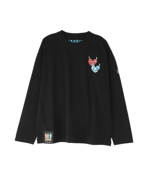 maxsix(マックスシックス)の「maxsix(マックスシックス)DOUBLE HERT L/S TEE(Tシャツ/カットソー・メンズ・ブラック/ホワイト・M/L)」の6枚目の写真