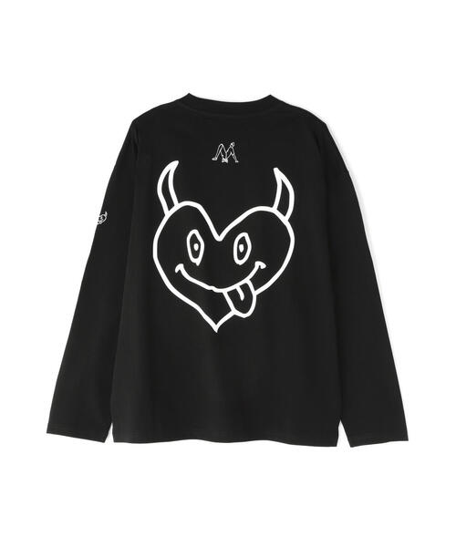maxsix(マックスシックス)の「maxsix(マックスシックス)DOUBLE HERT L/S TEE(Tシャツ/カットソー・メンズ・ブラック/ホワイト・M/L)」の10枚目の写真