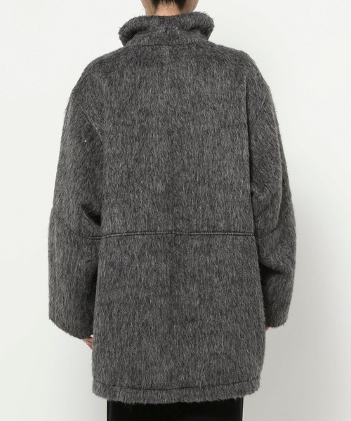 LOWRYS FARM（ローリーズファーム）の「シャギースタンドコート　570783（その他アウター・レディース・チャコールグレー/ブラウン/アイボリー・FREE）」の7枚目の写真