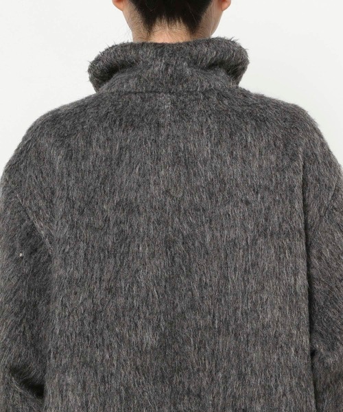 LOWRYS FARM（ローリーズファーム）の「シャギースタンドコート　570783（その他アウター・レディース・チャコールグレー/ブラウン/アイボリー・FREE）」の8枚目の写真