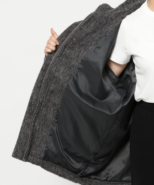 LOWRYS FARM（ローリーズファーム）の「シャギースタンドコート　570783（その他アウター・レディース・チャコールグレー/ブラウン/アイボリー・FREE）」の14枚目の写真