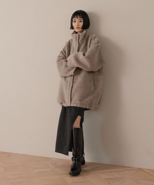 セール】シャギースタンドコート 570783（その他アウター）｜LOWRYS