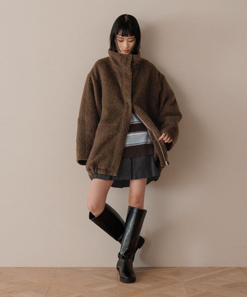 セール】シャギースタンドコート 570783（その他アウター）｜LOWRYS