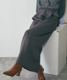 ANOTHER S | ラップフリル付きポンチ素材スカート(スカート)