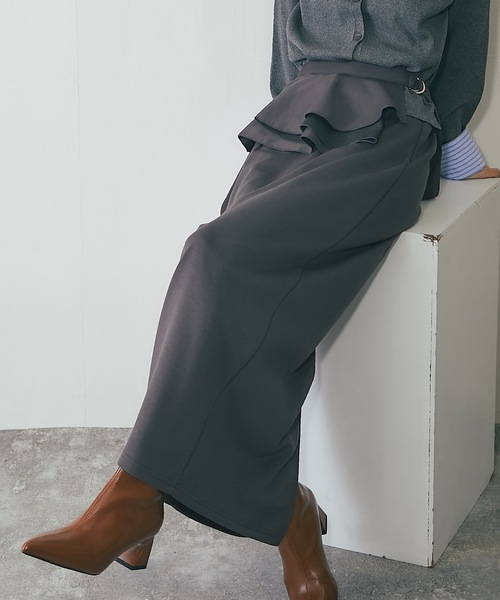 ANOTHER S（アナザーエス）の「ラップフリル付きポンチ素材