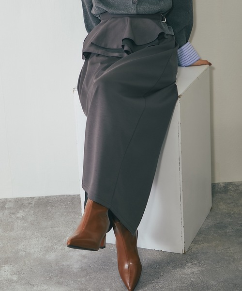 ANOTHER S（アナザーエス）の「ラップフリル付きポンチ素材