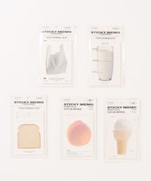 ABBEY MARKET（アビーマーケット）の「韓国雑貨風 メモ付箋 5種セット（ステーショナリー・レディース）」