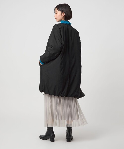 green label relaxing(グリーンレーベルリラクシング)の「パフィー リバーシブル コート 撥水 ウォッシャブル(その他アウター・レディース・ブラック/ベージュ・36/38)」の11枚目の写真