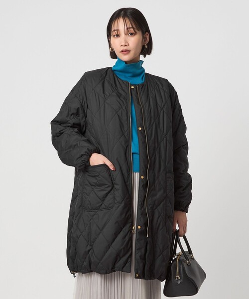 green label relaxing(グリーンレーベルリラクシング)の「パフィー リバーシブル コート 撥水 ウォッシャブル(その他アウター・レディース・ブラック/ベージュ・36/38)」の12枚目の写真