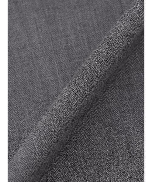 Perfect Suit FActory(パーフェクトスーツファクトリー)の「【ノンアイロン】ウールライク 長袖ワイシャツ【クラシコ】カッタウェイ グレー/ブルー(ビジネスシャツ・メンズ・ブルー/グレー・LL/L/M/S/3L)」の3枚目の写真