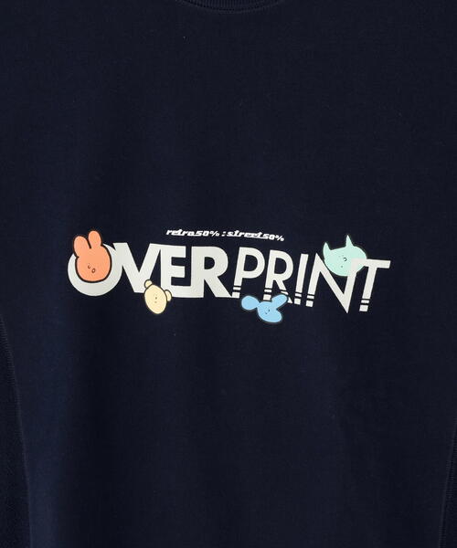 over print(オーバープリント)の「overprint/オーバープリント/naenano back pile sweatshirts(スウェット・メンズ・ネイビー/グレー・M)」の9枚目の写真